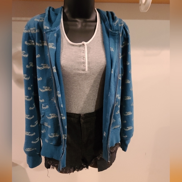 Y2k Zip Up Car Hoodie! - Picture 2 of 8